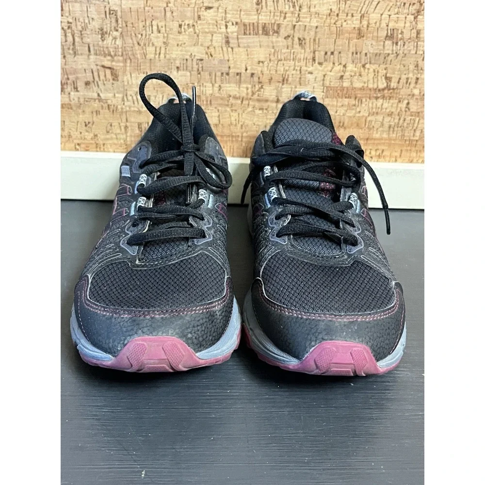 Asics Gel Venture 7 Women 10 Trail Running Shoes Graphite‎  Grey/Dried Berry